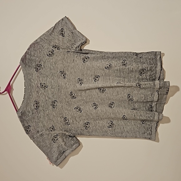 DISNEY Simba distressed burnout grey roll sleeve graphic tee Small Lion King WDW - Picture 3 of 9